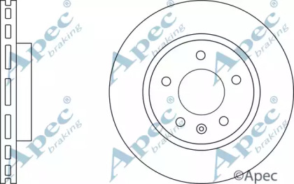 Тормозной диск APEC braking DSK3077