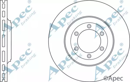 Тормозной диск APEC braking DSK3076