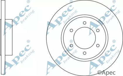 Тормозной диск APEC braking DSK3075