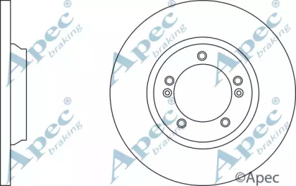 Тормозной диск APEC braking DSK3074