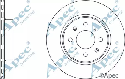 Тормозной диск APEC braking DSK3066