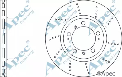 Тормозной диск APEC braking DSK3059