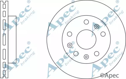 Тормозной диск APEC braking DSK3058