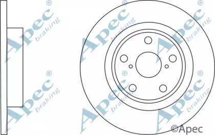 Тормозной диск APEC braking DSK3053