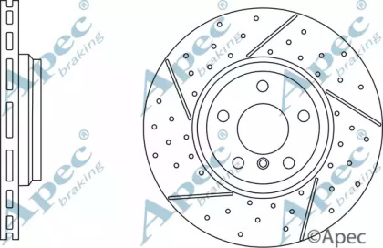 Тормозной диск APEC braking DSK3050