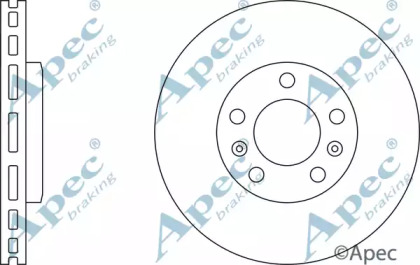 Тормозной диск APEC braking DSK3045