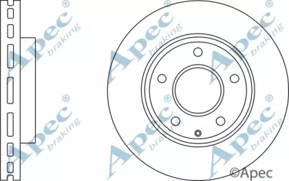 Тормозной диск APEC braking DSK3044