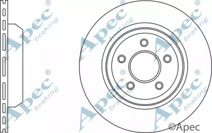 Тормозной диск APEC braking DSK3043