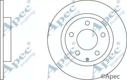 Тормозной диск APEC braking DSK3041