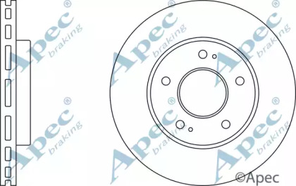 Тормозной диск APEC braking DSK3038