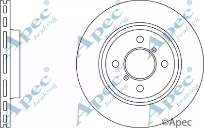 Тормозной диск APEC braking DSK3031