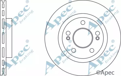 Тормозной диск APEC braking DSK3019