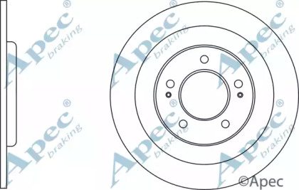 Тормозной диск APEC braking DSK3018