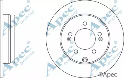 Тормозной диск APEC braking DSK3017