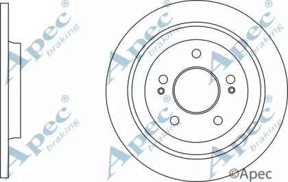 Тормозной диск APEC braking DSK3016