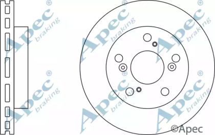 Тормозной диск APEC braking DSK3014