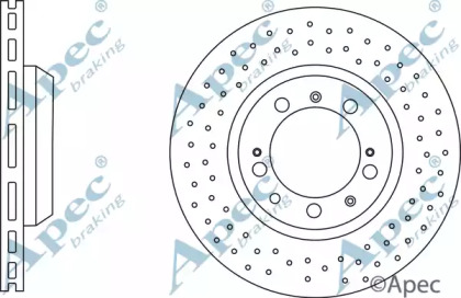 Тормозной диск APEC braking DSK3008