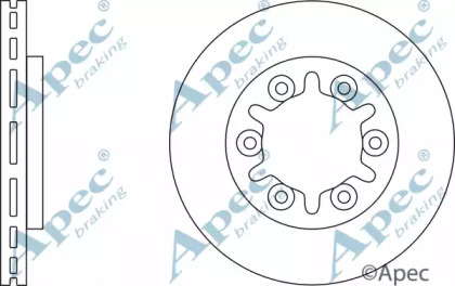 Тормозной диск APEC braking DSK2989