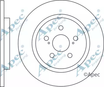 Тормозной диск APEC braking DSK2987