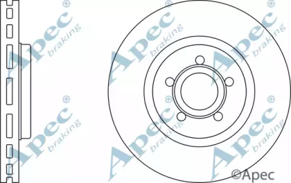 Тормозной диск APEC braking DSK2980