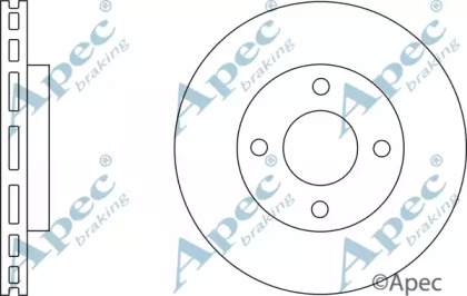 Тормозной диск APEC braking DSK2955