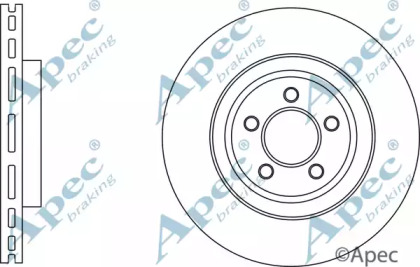 Тормозной диск APEC braking DSK2937