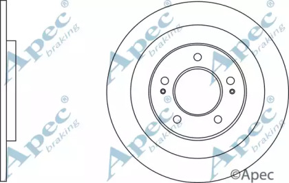 Тормозной диск APEC braking DSK2923