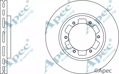 Тормозной диск APEC braking DSK2906