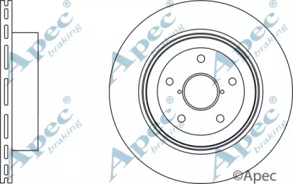 Тормозной диск APEC braking DSK2895