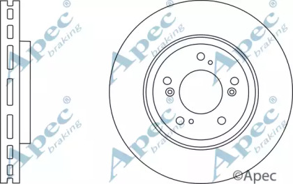 Тормозной диск APEC braking DSK2889