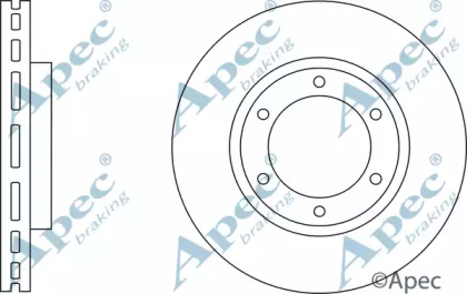 Тормозной диск APEC braking DSK2878