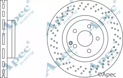 Тормозной диск APEC braking DSK2877