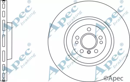 Тормозной диск APEC braking DSK2876