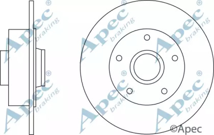 Тормозной диск APEC braking DSK2871