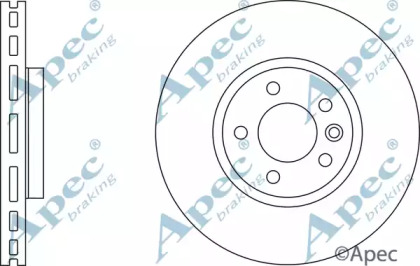 Тормозной диск APEC braking DSK2868