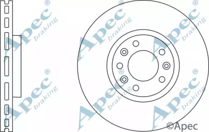 Тормозной диск APEC braking DSK2864