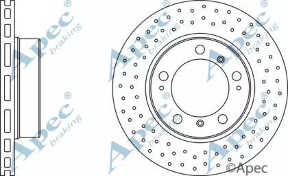 Тормозной диск APEC braking DSK2859