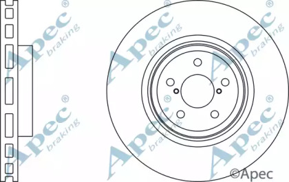 Тормозной диск APEC braking DSK2858