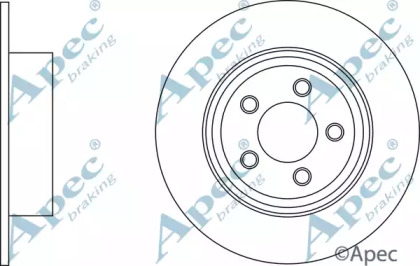 Тормозной диск APEC braking DSK2853