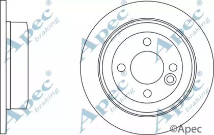 Тормозной диск APEC braking DSK2849