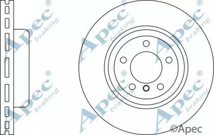 Тормозной диск APEC braking DSK2848