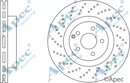 Тормозной диск APEC braking DSK2844