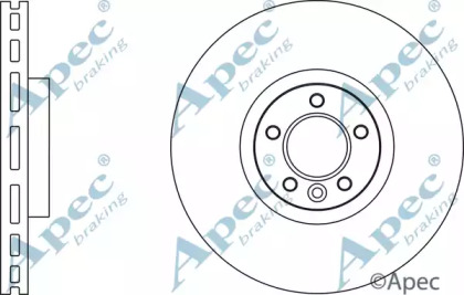 Тормозной диск APEC braking DSK2835