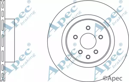 Тормозной диск APEC braking DSK2834