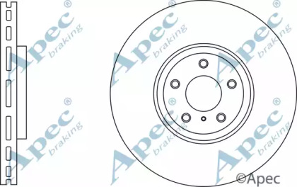 Тормозной диск APEC braking DSK2833