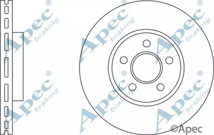 Тормозной диск APEC braking DSK2832