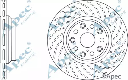 Тормозной диск APEC braking DSK2830