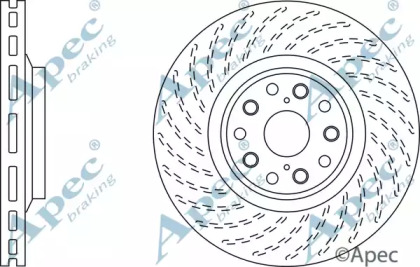 Тормозной диск APEC braking DSK2827