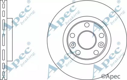 Тормозной диск APEC braking DSK2823