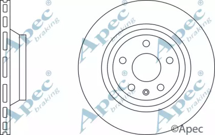 Тормозной диск APEC braking DSK2809